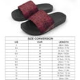 thumbnail image 2 of GZHJMY Stylish Slides for Women Men, Red Vintage Abstract Patterns Soft Flexible Slip-on Sandals Slippers, 2 of 7