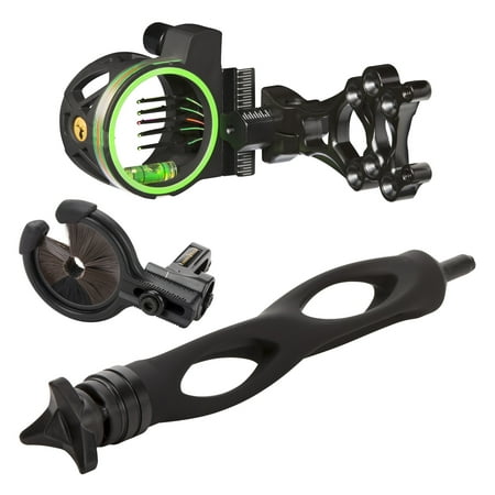 Trophy Ridge Master Hunter Kit with Volt 5-Pin Sight 6 Static Stabilizer and Kill Shot Whisker Biscuit