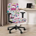 thumbnail image 5 of FKELYI Office Chair Slipcover for Backrest & Cushion Seat 2 Pcs Funny Santa Claus Star Print Swivel Computer Chair Cover Breathable Soft Armchair Protector, 5 of 7