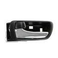 thumbnail image 3 of TRQ Inside Door Handle Black Chrome Driver Passenger Pair for Toyota Camry DHA34427, 3 of 4