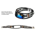 thumbnail image 3 of Boho Beaded Braided Watch Strap,Boho Beaded Watch Band,Braided Smart Watch Band PU Leather Watch Replacement Accessory Fit For Band 8 NFC Black, 3 of 8