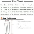 thumbnail image 3 of Wycnly on Sale Pants for Women Womens Harem Pants Fashion Pleated Elastic Waist Loose Wide Leg Long Pants Vintage Cotton Linen Patchwork Trousers with Pocket, 3 of 7