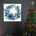 thumbnail image 4 of Pintura de diamante 5D DIY Kit de corona de taladro redondo completo decoración del hogar 30x30cm azul, 4 of 9