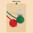 thumbnail image 3 of Boule de Sisal de Chat Suspendue, Jouet Interactif de Chat de Boule de Sisal Hangable Coloré pour l'Intérieur Vert Blanc, Rouge Vert Blanc, Rouge Jaune Bleu, Rose Violet, 3 of 8
