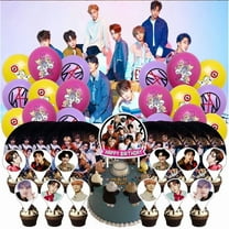 Stray Kids Birthday Party Supplies Balloons Paper Plates Decoration Cake Topper Decor Tableware Banner Backdrop