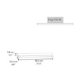 thumbnail image 5 of Mahogany Floating Shelves 31.5 Inch Wall Shelves for Living Room, Bedroom, Kitchen Contemporary Modern Style Decor, 5 of 6