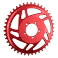 Red Electric Bicycle Ebike 42T Chain Ring Offset Correction for Bafang