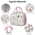 thumbnail image 4 of Reusable Floral Lnsulated Lunch Bag for Women & Men-Leakproof Water-Resistant Cooler Tote,Large Capacity(10.6x8.7x6.3in)for Work,Office,Travel,Picnic,Beach., 4 of 7