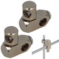 thumbnail image 3 of 2pc Double Joint Piece for Eccentric Drain Fitting Adjustable Metal, 3 of 8
