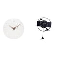 thumbnail image 1 of Reloj de pared decorativo con forma de pájaro, colgante con péndulo, de fibra de densidad media y acrílico. Ideal para dormitorio, baño, sala de estar, 1 of 8