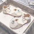 thumbnail image 6 of Huowey Toddler Baby Girls Sandals Pearl Leather Fashion Cute Outwear Party Princess Sandals, 6 of 7