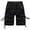 Black, variant on Turilly Plus Size Shorts for Men Casual Pure Color Outdoors Pocket Beach Work Trouser Cargo Shorts Pant