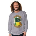 thumbnail image 5 of Bluto St Paddys Down For Shenanigans Men's Crewneck Sweatshirt Brisco Brands S, 5 of 6