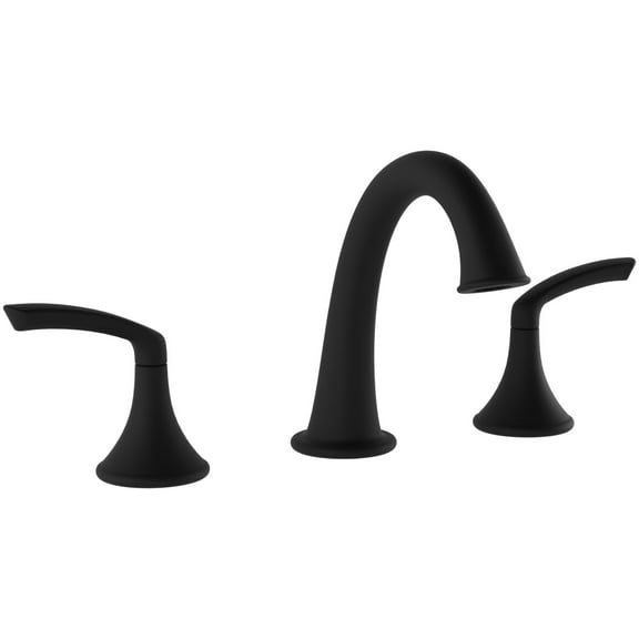 Symmons SLW5512MBPP Elm 1.0 GPM Widespread Bathroom Faucet - Black