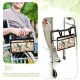 thumbnail image 3 of Jiueut Hummingbird Wheelchair Side Bags for the Armrest for Seniors Flower Wheelchair Bags to Hang on Side 2 Pockets Outdoors and Park Carry Bags for Side of Wheelchair, 3 of 7