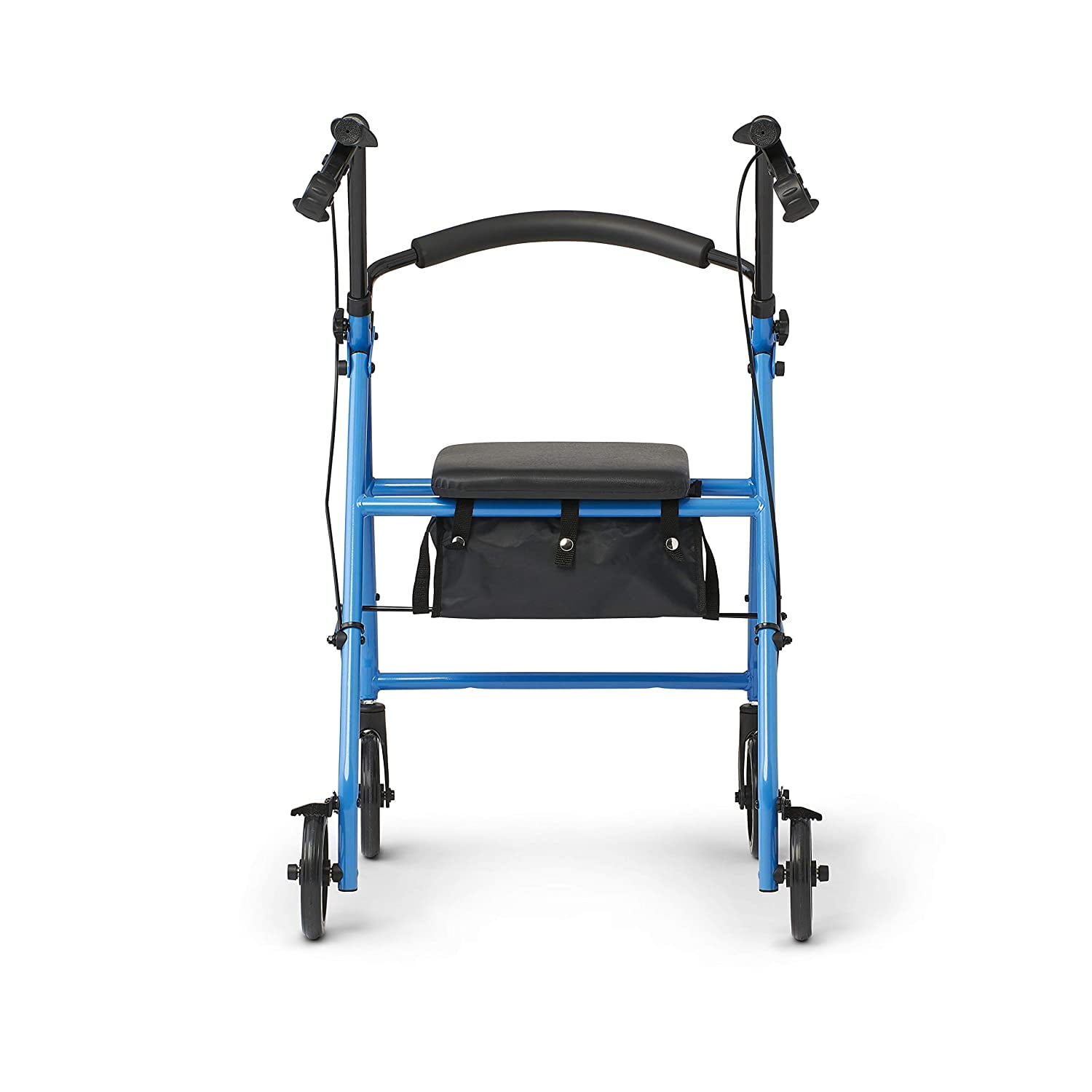 Medline Mobility Lightweight Folding Aluminum Rollator Walker with 6