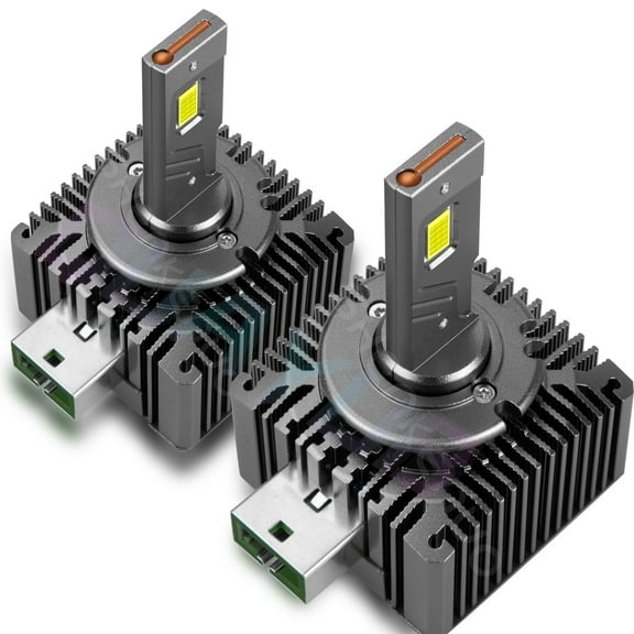 Quayub 2pcs D3S D3R LED Headlight Bulbs 140W 6000K Super White HID Xenon Conversion Kit