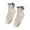 Khaki, variant on HNMKIU Women's Bow Crew Socks Soft Breathable Dress Socks for Girls and Ladies Khaki,One Size