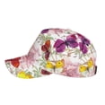 thumbnail image 5 of Daiia Butterflies and Vintage print Baseball Cap Men Women Golf Dad Hat Adjustable Original Classic Low Profile Hat Unconstructed Plain Cap, 5 of 9
