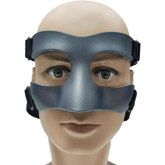 Nose Guards, Face Guard with Sweat Absorbent Pad, Basketball Football Mask Guard Face Adjustable Face Mask for Softball, Women Men, Teenagers,Gym