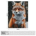 thumbnail image 4 of BCIIG Red Fox Throw Blanket Cute Orange Fox Plush   Soft Cozy Gifts Blanket for Kids Girls Boys Adults Couch Bed Chair Office Dorm Decor   40x50in, 4 of 6