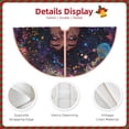 thumbnail image 3 of Sikiie Cosmic Garden Woman Portrait Christmas Tree Skirt, Christmas Tree Decorations, Christmas Decor, Tree Mat Decoration(30-48IN)-48", 3 of 6
