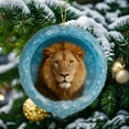 thumbnail image 6 of Fwttom Animal Christmas Ornaments - Cute Little Animals Hanging Christmas Tree Decorations, 2D Flat Small Accessories Xmas Holiday Decor, 6 of 9