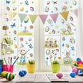 thumbnail image 3 of Darzheoy 9 Sheets Easter Window Clings Easter Bunny Egg Window Decals Double-Sided Seasonal Spring Floral Butterfly Window Decor for Easter Egg Hunt Games Party Supplies, 3 of 6