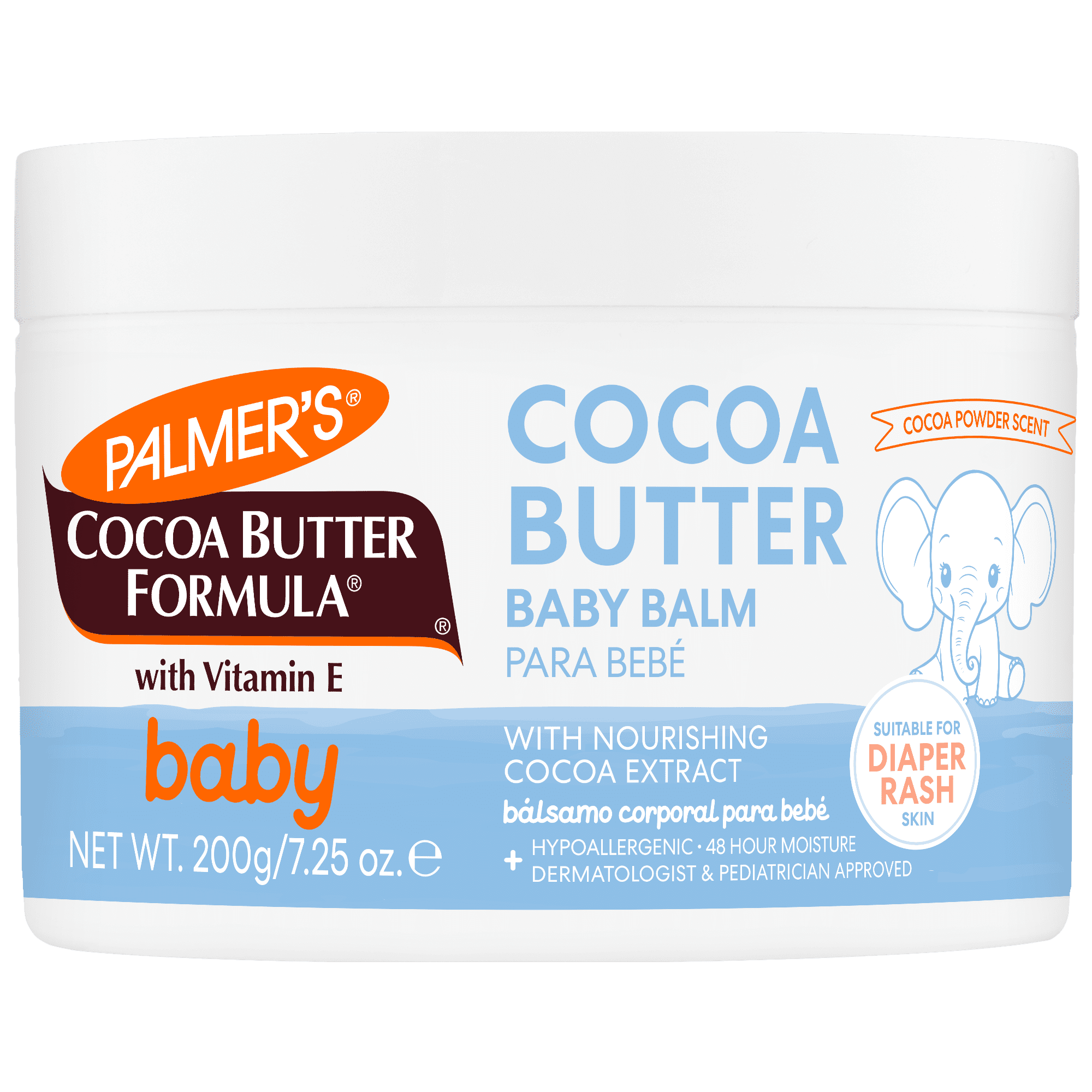 (2 pack) Palmer's Baby Cocoa Butter Formula Hydrating Baby Balm, Vitamin E & Cocoa Extract, 7.25 oz