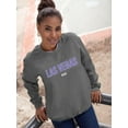 thumbnail image 2 of Las Vegas Usa Sports Style Sweatshirt Women -Image by Shutterstock, Female 4X-Large, 2 of 4