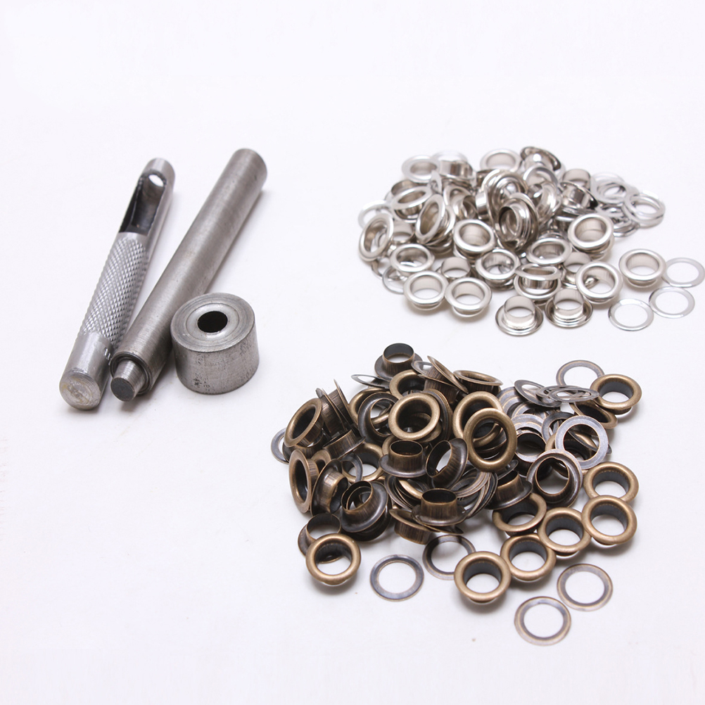 100 Set Clothing Fasteners Eyelets Button Kit Tarps Eyelets Tarp ...