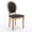 Black, variant on AOOWOW French Country Velvet Dining Chairs Set of 2 Upholstered Dining Room Chairs with Round Back and Wood Legs