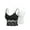 B - Black+White, variant on Women's Lace Padded Bralette Casual Lace Crochet Spaghetti Strap Cami Crop Top V Neck Camisole "S/M,White"