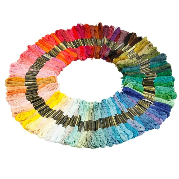 ODOMY 300/200/150/100 Colors Cotton DMC Cross Floss Stitch Thread Embroidery Sewing Skeins Multi Colors