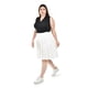 thumbnail image 2 of Falda plisada con cadena Roman Fashion /Tallas Extras, 558 (Blanco) blanco 42, 2 of 6
