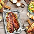 thumbnail image 4 of 50pc Half-Size 9" x 13" Aluminum Deep Steam Disposable Pans - FESTIVE SALE !!! (extra heavy duty), 4 of 8