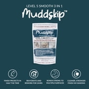 MuddSkip Smooth Drywall Additive Powder, 2lbs bag | Level 5+ Finish, No Sanding Required, Same-Day Wet-on-Wet Coats | Made in USA