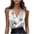 thumbnail image 1 of Camisola con Cuello en V Profundo de Satén para Mujer, Camisola Elegante de Satén para Mujeres con Cintura Reunida Por la Noche, 1 of 5