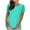 Mint Green, variant on Uaswgudfs Plus Size Women's Relaxed Hem Crew Neck Tee: Lightweight Short Sleeve T-Shirt with Soft Summer Fabric & Everyday Casual Wear Blue S