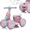 Pink, variant on Xuanlur 6V Electric Baby Balance Bike with Bubble Machine,4 in 1 Toddler Balance Bike w/Remote for 1 Year Old Boys Girls Kids Bubble Bike Ride on Toys w/Powered Motor,Music,LED Lights (Green&Red)
