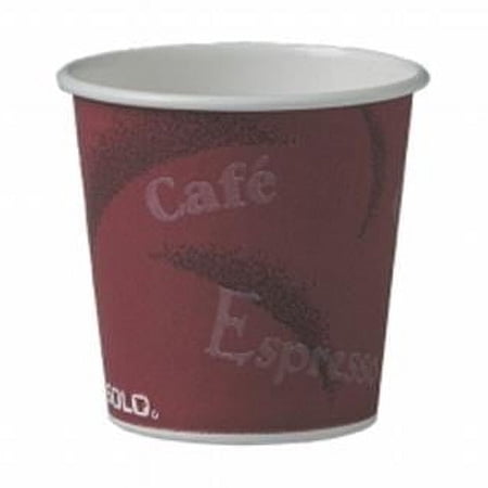 Solo Cups SCC 4 oz Poly Paper Hot Cup, 50 Per Pack & Pack of 20