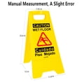 thumbnail image 5 of Juztec 23.6*11.8*1.2 Wet Floor Sign - Caution Safety Sign for Slippery Floors in Walmart, 5 of 6