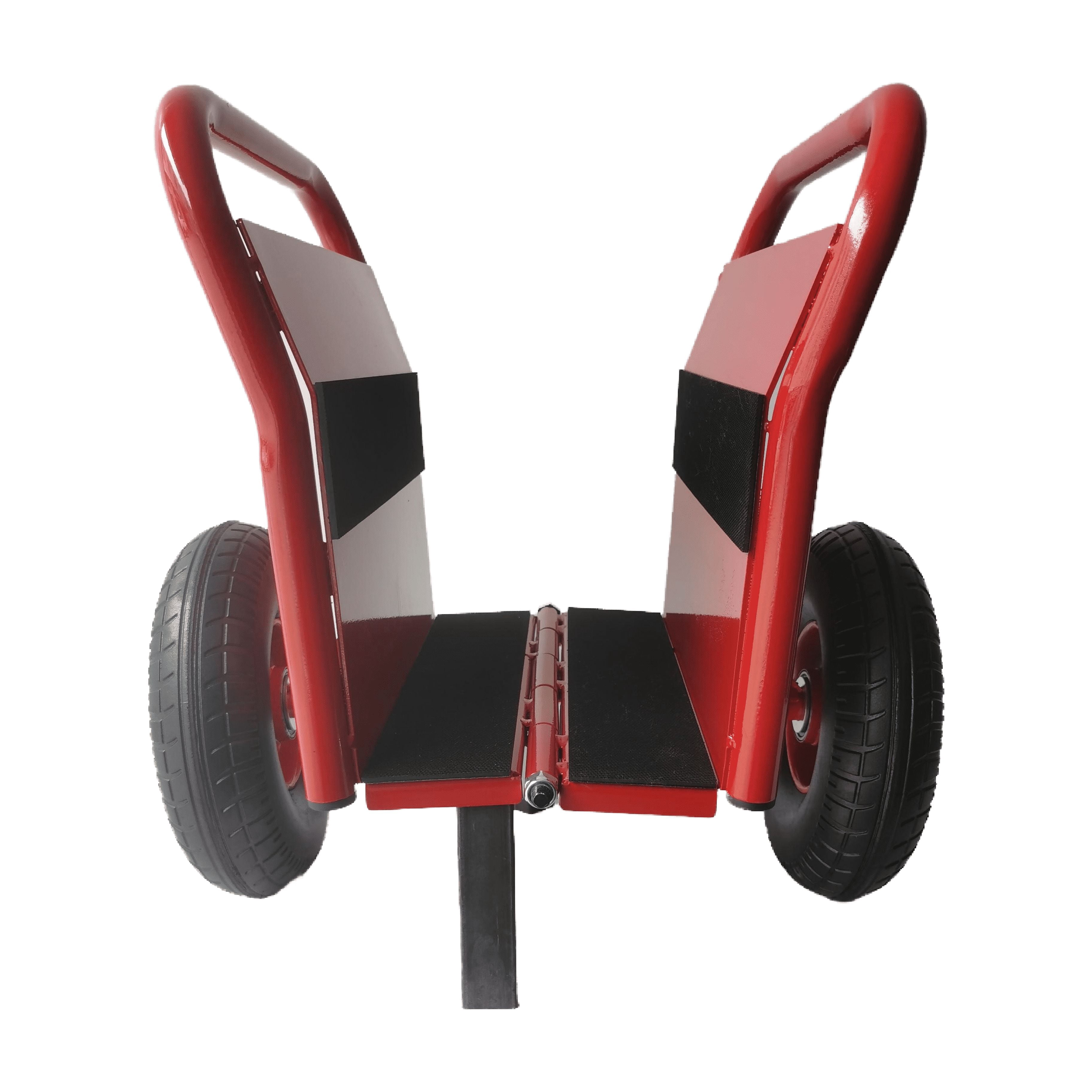 Olurrisa 1000 LB Capacity Panel Dolly with Auto-Clamp Design, Red Slab Cart with 10" Flat-Free Tires, All-Terrain Movement for Heavy Drywall and Construction Materials