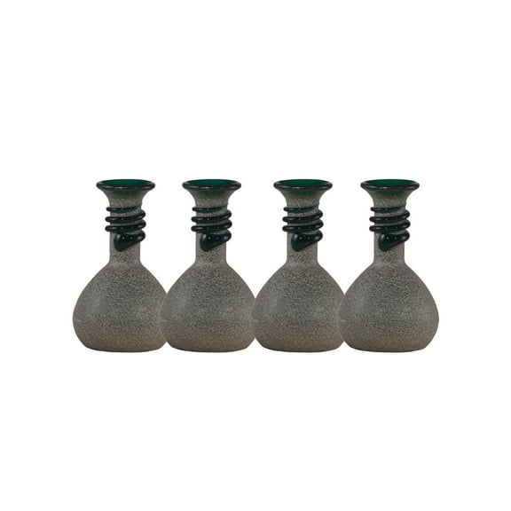 Springdale 5"H Lezzia 4-Piece Hand Blown Art Glass Mini Vase Set