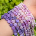 thumbnail image 5 of Cuentas de piedra natural, ojo de tigre, turquesa, turmalina, amazonita, cuarzo rosa, cuentas de ágata para hacer joyas, pulseras de bricolaje de 6, 8 y 10 mm, 5 of 5