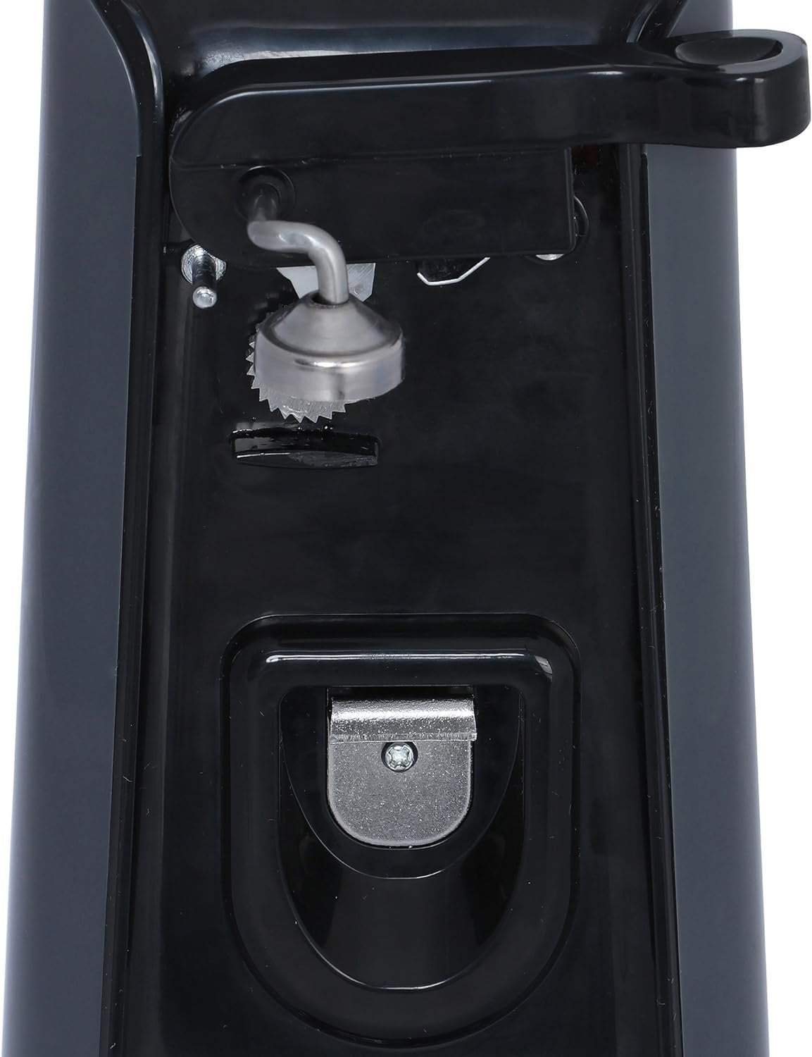 Brentwood Appliances J-30B Tall Electric Can Opener With Knife Sharpener And Bottle Opener