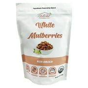 Organic White Mulberries, 1 Pound  Non-GMO, Raw, Vegan  by Nutri-hut