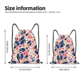 thumbnail image 4 of Bingfone Abstract Leopard Print Drawstrings Backpacks Bags For Men Women Gym Drawstrings Bag, 4 of 9