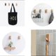 thumbnail image 2 of 4pcs Natural Wooden Coat Hooks, Wood Wall Hooks, Adhesive Hooks Hat Hook, Rectangle Beech (q), 2 of 5