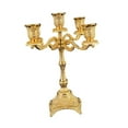 thumbnail image 1 of Candelabro de 5 brazos para mesa de centro o salón Oro, 1 of 9
